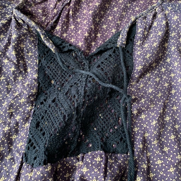 Navy flow shirt with print - Picture 3 of 3